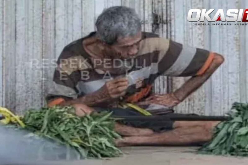 Ikat Perut demi Tahan Lapar, Lansia di Lebak Tetap Jual Kangkung