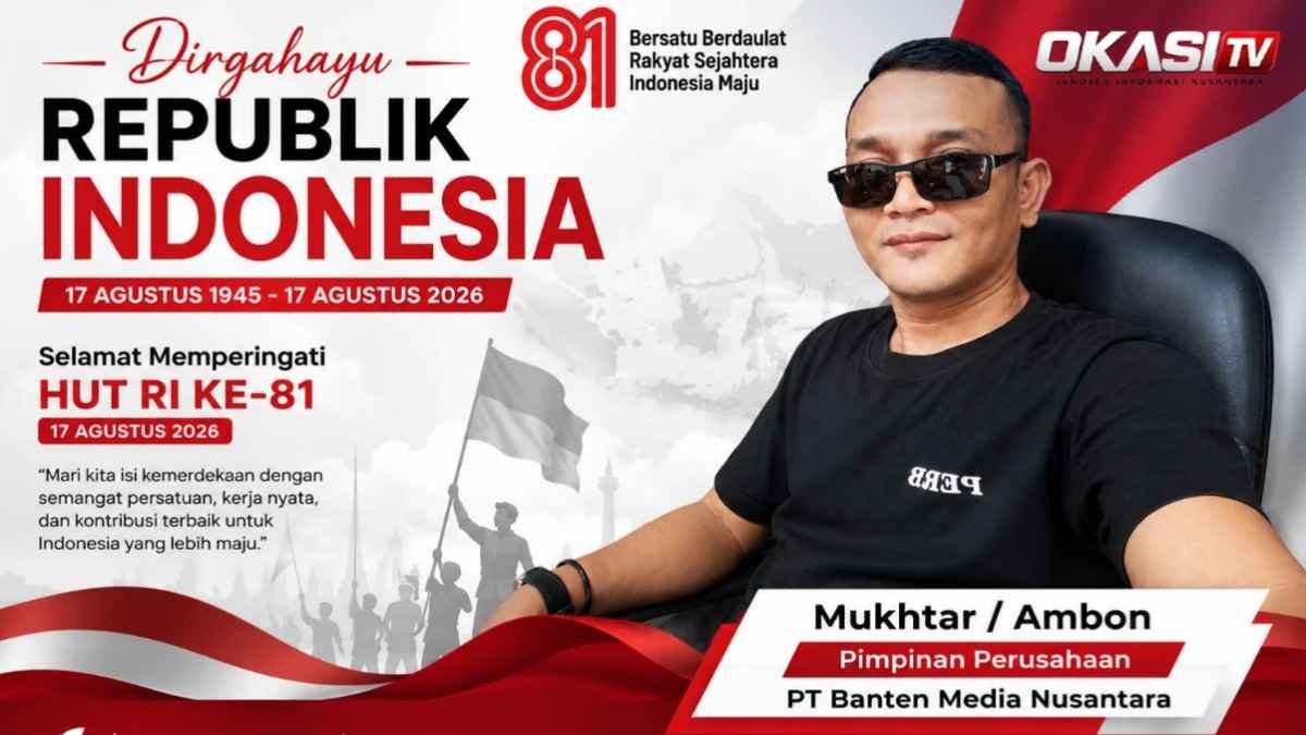 Pimprus PT Banten Media Nusantara pada peringatan HUT RI ke-81