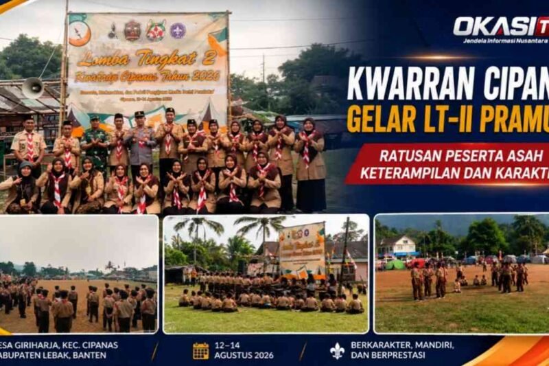Kwarran Cipanas Gelar LT-II Pramuka, Ratusan Peserta Asah Keterampilan dan Karakter