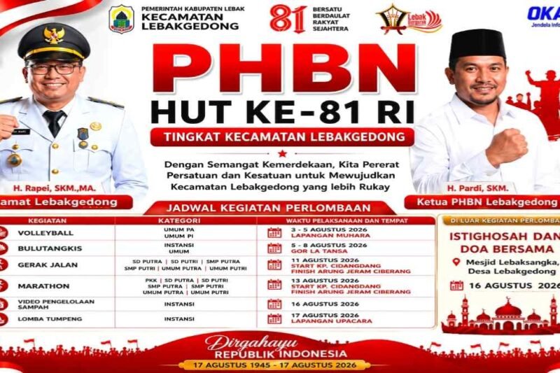 HUT ke-81 RI, PHBN Kecamatan Lebakgedong Gelar Beragam Kegiatan