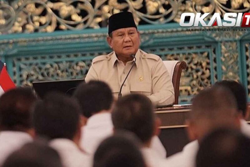 Presiden Prabowo Subianto menyampaikan pentingnya politik luar negeri non-blok dalam pertemuan bersama Kadin di Istana Negara Jakarta.