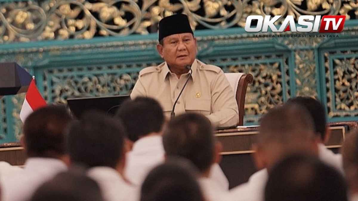 Presiden Prabowo Subianto menyampaikan pentingnya politik luar negeri non-blok dalam pertemuan bersama Kadin di Istana Negara Jakarta.