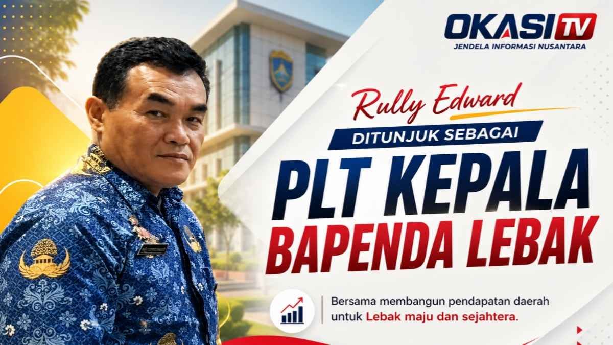 Rully Edward ditunjuk sebagai Plt Kepala Bapenda Lebak
