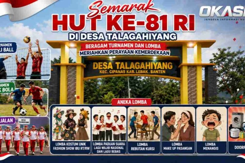Semarak HUT Ke-81 RI di Desa Talagahiyang, Beragam Turnamen dan Lomba Meriahkan Perayaan Kemerdekaan