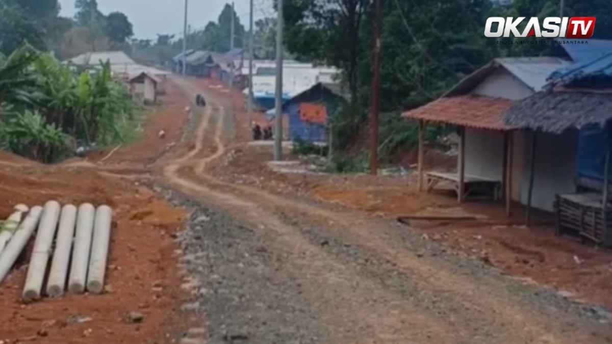 Akses jalan menuju lokasi Huntap Lebakgedong bagi warga terdampak banjir dan longsor