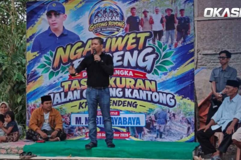 Jalan Rabat Beton Palendeng Rampung, Nabil Jayabaya Puji Kekompakan Warga